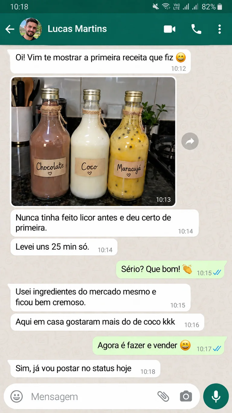 Mensagem de WhatsApp de cliente 6
